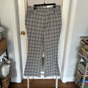 Cato Plaid flare pants